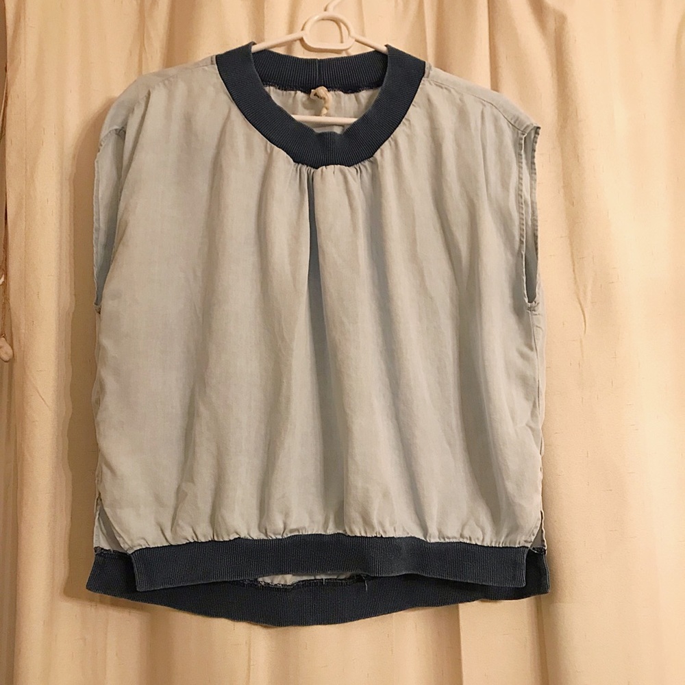 Light Blue Amadi (Anthropologie) Sleeveless Shirt